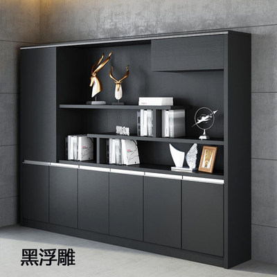 Office furniture data cabinet cabinet simple modern plate data rack quality bookcase wooden floor cabinet
