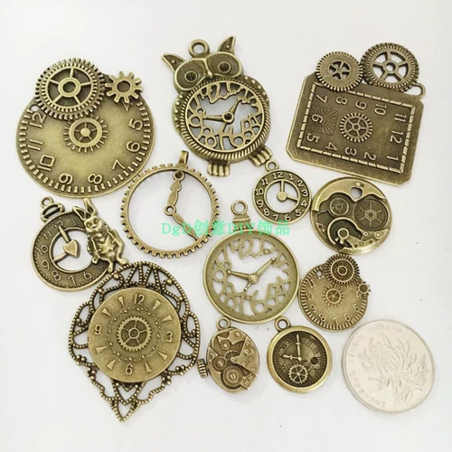 Металлические механические аксессуары ручной работы с шестернями, аксессуар, подвеска