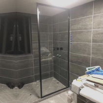 Customized bathroom glass partition single piece glass door dry and wet partition bathroom glass door shower glass door single piece