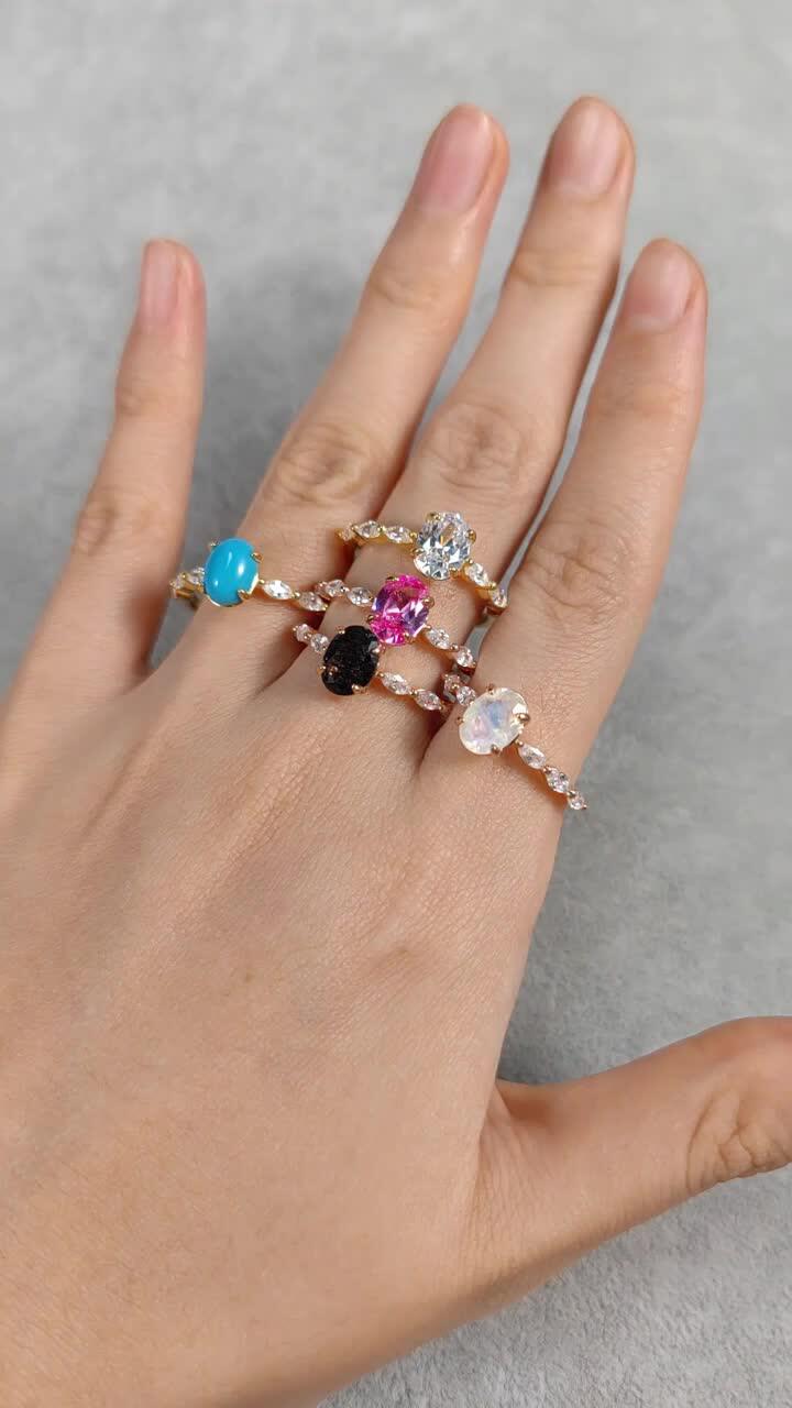 OL0915 Abiding Delicate Fine Jewelry Rose Gold Plated 925 Sterling