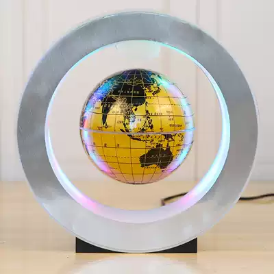 Maglev globe Large luminous rotation Home furnishings Student table lamp Creative night lamp Office decoration