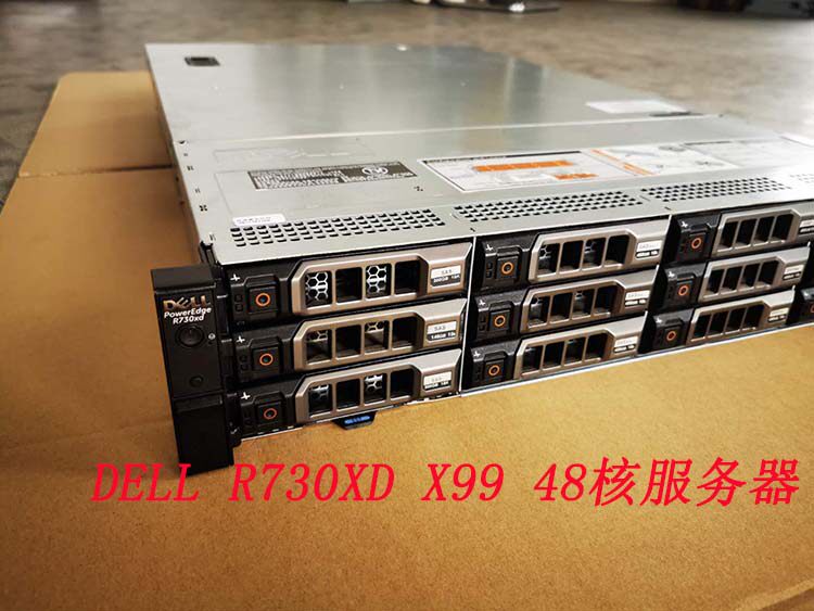 DELL R730XD second-hand server host 2U storage GPU virtual machine ERP cloud computing R720 R630