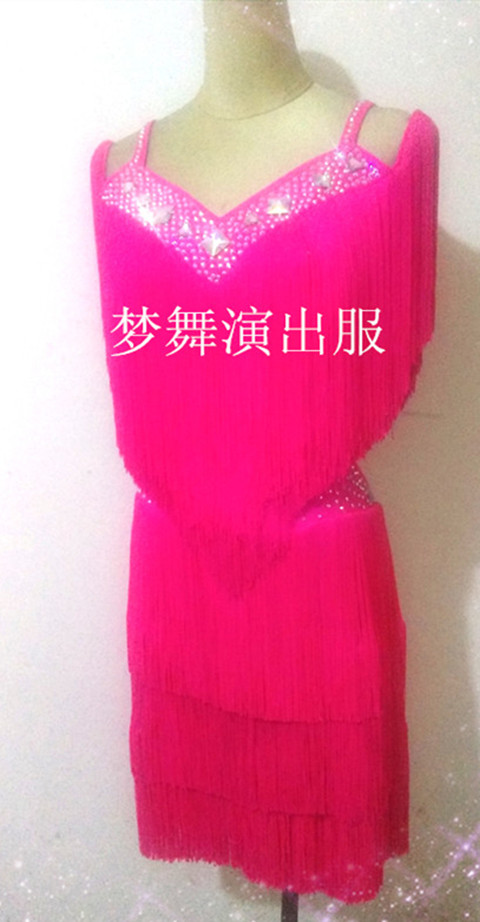 Dream dance costumes Latin tassel skirt competition costumes practice performance square social dance 0044 new
