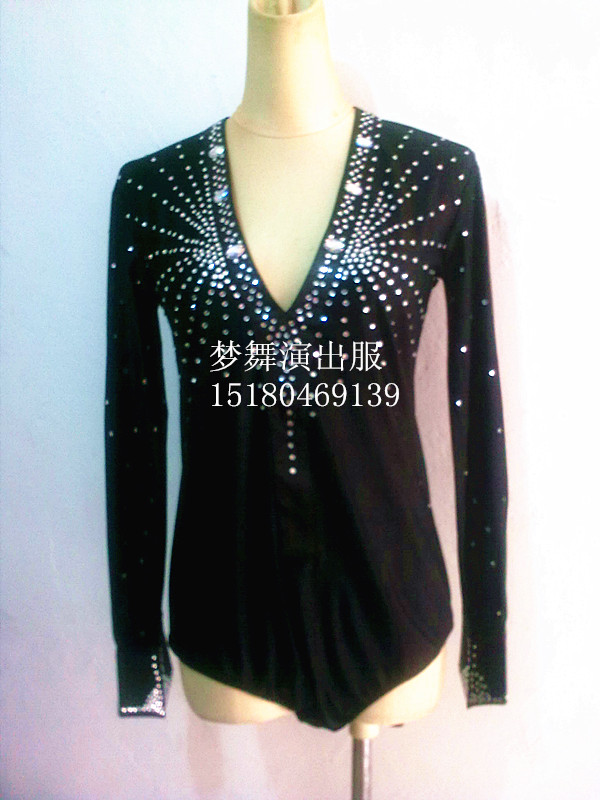 Men's Latin show jitba children's performance practice children's competition suit summer new style A0028