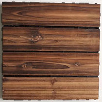 Carbonated Embalming Wood Flooring Solid Wood Flooring Wood Balcony Kitchen Outdoor Terrace Wooden Wood Square Wooden Splicing
