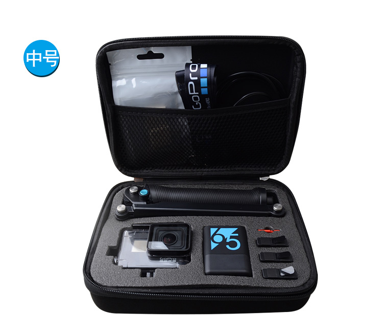 TELESIN phụ kiện gói nhập học Đối với GoPro Hero7 / 6/5/4 không thấm nước túi máy ảnh kỹ thuật số cầm tay hộp - Lưu trữ cho sản phẩm kỹ thuật số hộp đựng airpod pro