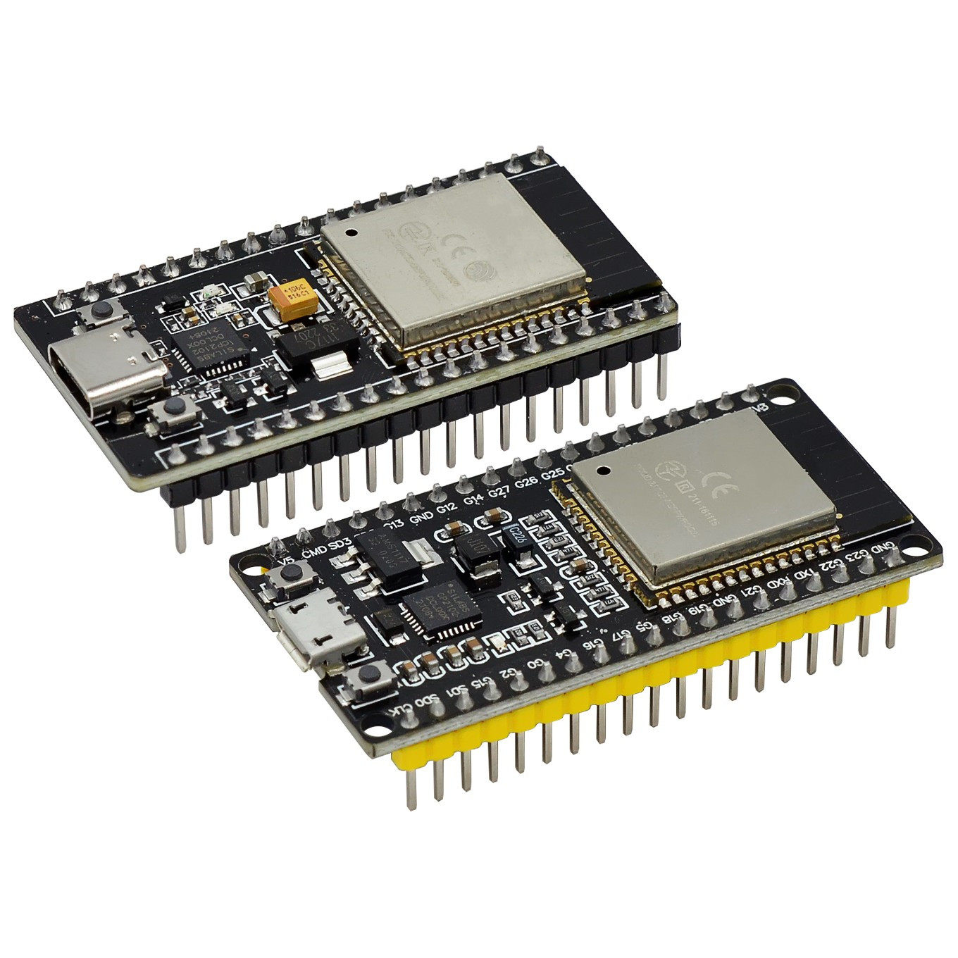 ESP32开发板 无线WiFi+蓝牙 双核CPU 物联网 38PIN排针黄