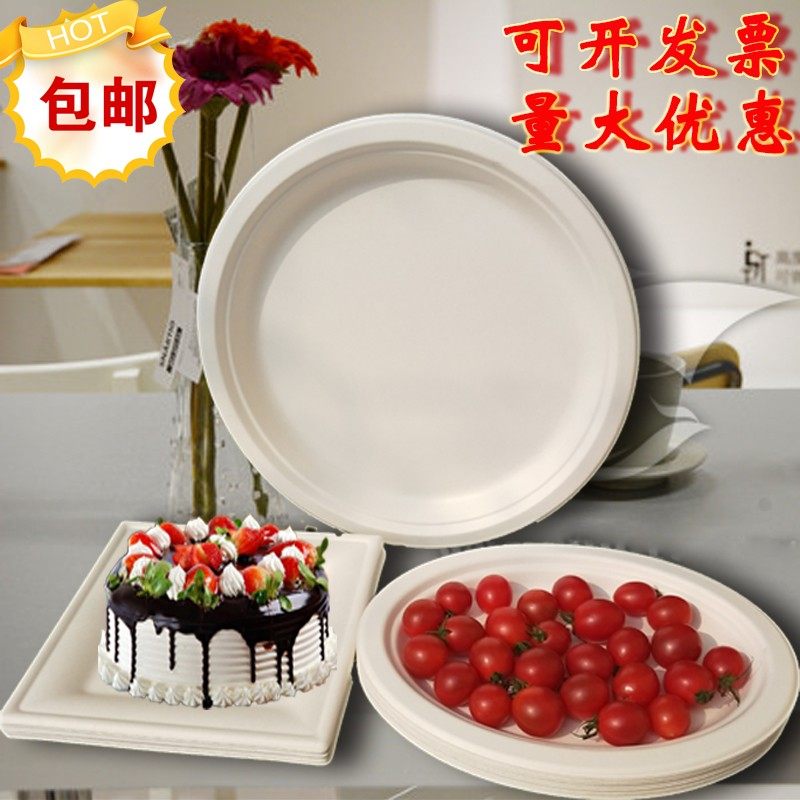 Disposable paper plate Birthday cake plate Kindergarten handmade diy production drawing paper plate Barbecue plate tableware