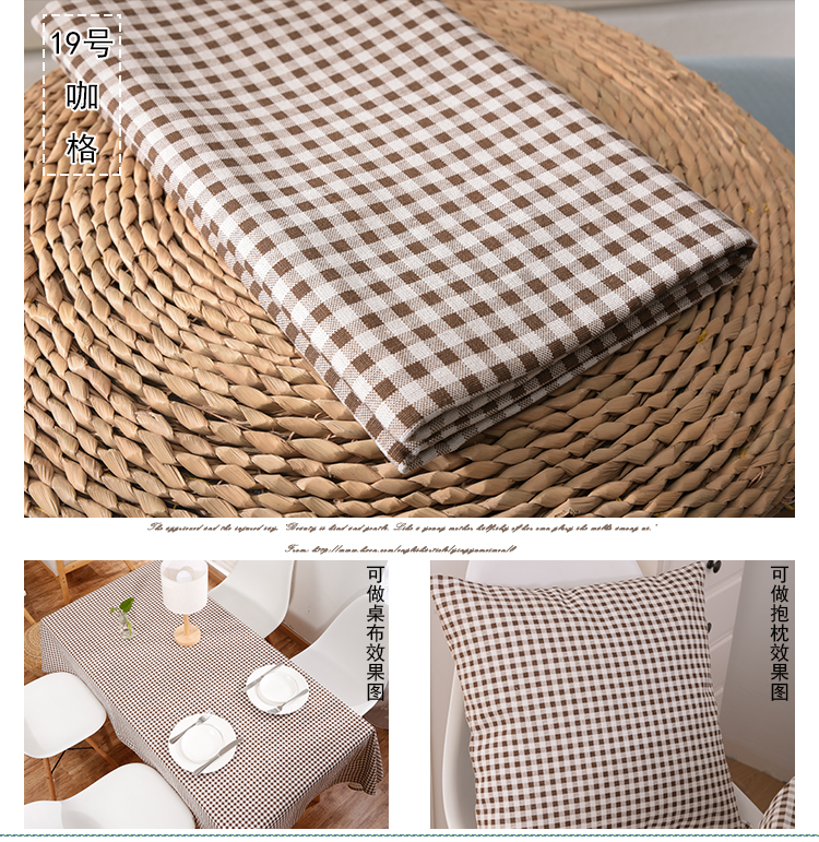 Bông vải lanh kẻ sọc sofa vải vải sân vườn handmade túi vải tự làm khăn trải bàn in lanh vải cotton 100