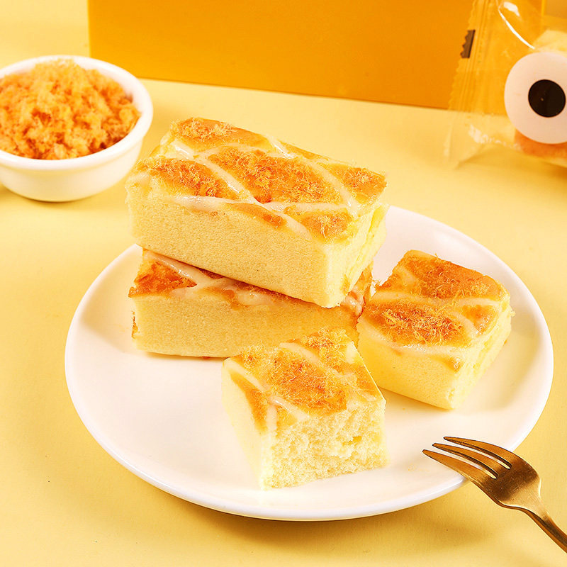 小白心里软 肉松沙拉日式焗蛋糕 420g*2件 双重优惠折后￥29.9包邮