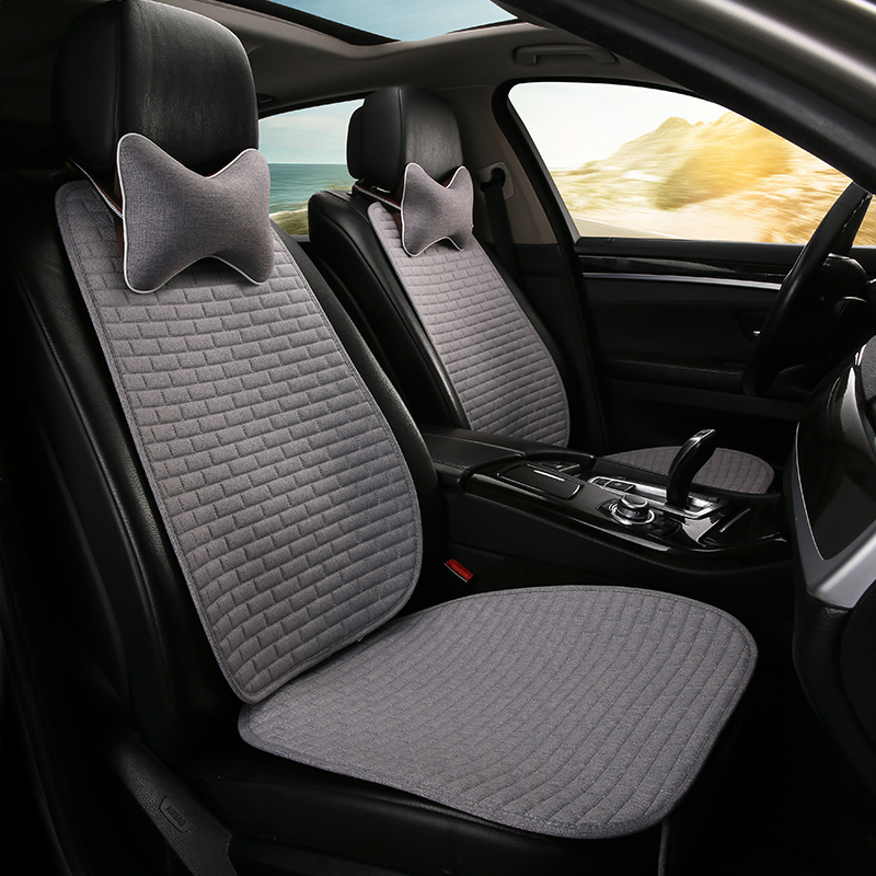 Car cushion four seasons universal fabric breathable small waist car cushion seat cushion winter semi-surrounded cushion seat cover