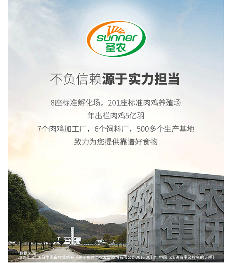 圣农 新鲜冷鸡全腿 超大鸡腿 6斤整箱 图11
