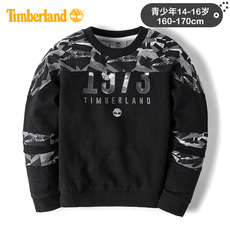 Толстовка детская timberland添柏岚新款青少年圆领抓绒印花儿童卫衣|a1c6g