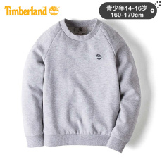 Толстовка детская timberland添柏岚新款青少年纯色圆领儿童卫衣|a1c7t