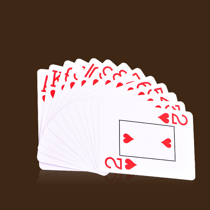 New POKER CLUB Baccarat plastic large-character playing card frosted wide version large-character card custom-made 6 pairs