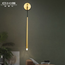 All copper Nordic bedroom bedside chandelier simple modern creative personality restaurant bar designer small chandelier