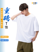 High-end Tide Down Five-Best Sleeve T-Shirt Customized Worksuit Summer Logo