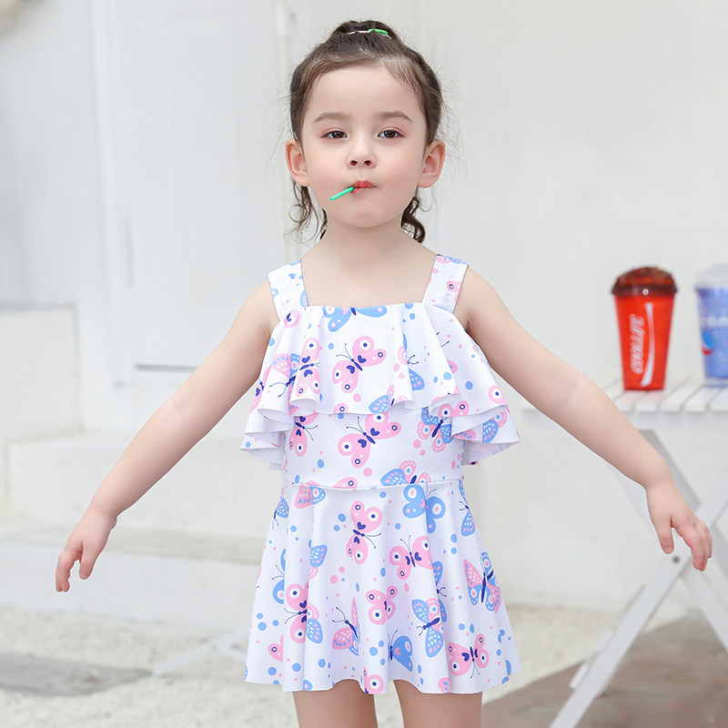 [USD 26.00] Children's swimsuit Girls' skirt swimsuit Little Princess