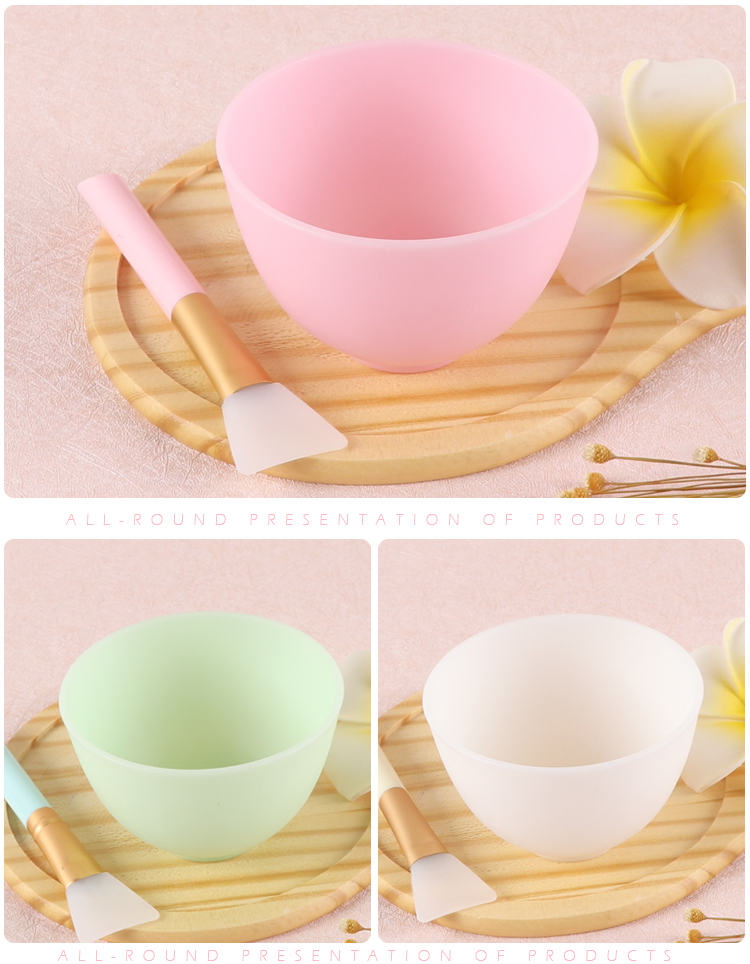 Thẩm mỹ viện mặt nạ bát dính đầy đủ 2 bộ bàn chải mềm silicone bàn chải mặt tự làm dụng cụ DIY mặt nạ bát - Các công cụ làm đẹp khác bấm mi vacosi