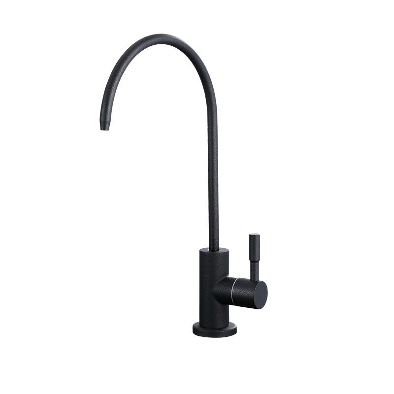 Kitchen black 304 stainless steel water purifier faucet sink tap