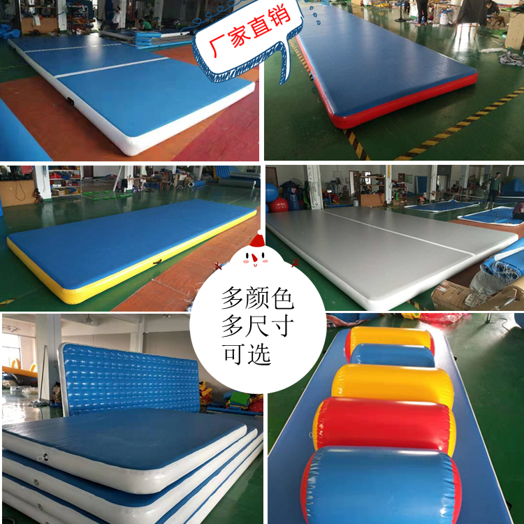 Imported brushed inflatable taekwondo air cushion somersault pad Dojo practice martial arts training special backflip air cushion