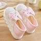 С бантиком, розовый, дышащий, мягкая подошва