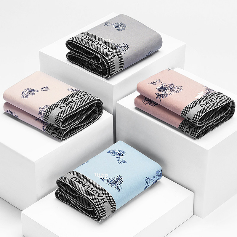 Men's Underwear, Men's Boxer Briefs, Pure Cotton Crotch, Boxer Briefs, Men's Shorts, Large Size, Loose, Breathable, Winter