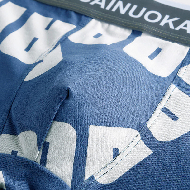 Men's Underwear, Boys' Pure Cotton Boxer Briefs, Breathable Boys' Boxer Shorts, Men's Youth Shorts, Large Size, Thin