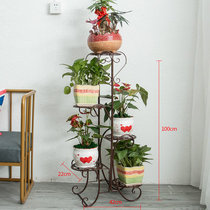 Living-room iron art modern minimalist indoor pendulum with flower shelf multilayer flower pots for home potted plant terrace placement