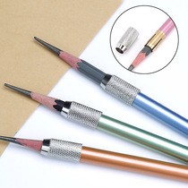Color Metal Pencil Extender Pen Cap Lenger Pen Holder pen holder Charcoal Rod Clip Pencil Lengthen Rod