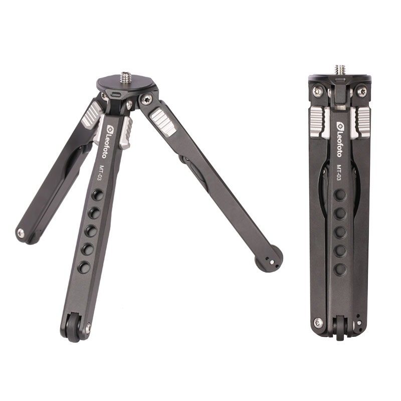Leofoto MT-03 aluminum alloy spider desktop mini two-section three-speed adjustable photography tripod