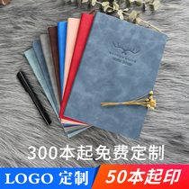 Notebook thickened notepad business meeting record book a5 Notebook b5 notebook custom-made printed logo