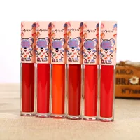 Lip glaze set dưỡng ẩm lâu dài không dấu sinh viên dễ thương Son bóng kết hợp cắn môi đậu màu đỏ đỏ bưởi đỏ - Son bóng / Liquid Rouge 	son bóng romand glasting water gloss