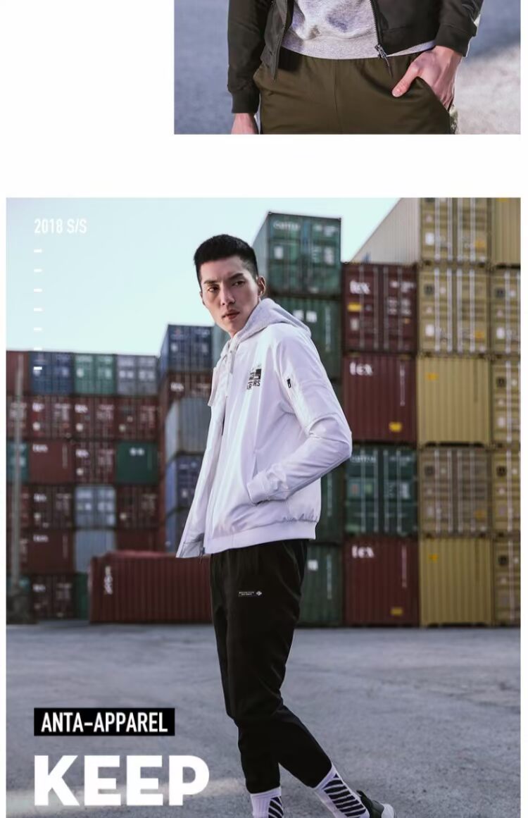 Áo khoác nam Anta 2018 thu đông mới cho nam thời trang giản dị áo gió thể thao áo khoác cardigan - Áo khoác thể thao / áo khoác áo khoác thể thao nam adidas