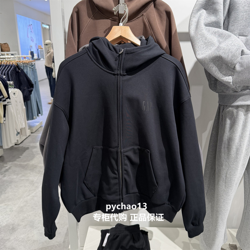 Gap Men's and Women's Clothing 2026 Autumn New Trendy Imitation Silver Fox Velvet Loose Hooded Sweatshirt Jacket 1Ss623006 Gap Men's and Women's Clothing 2026 Autumn New Trendy Imitation Silver Fox Velvet Loose Hooded Sweatshirt Jacket 1Ss623006