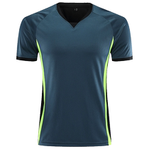 Professional match referee uniform tops with custom printed prints for referees short-sleeved team custom football jerseys for training