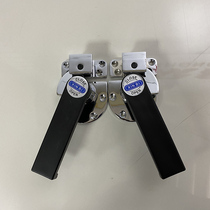 Thickened black steaming cabinet zinc alloy door handle commercial hotel kitchen steaming cabinet door lock accessories door handle