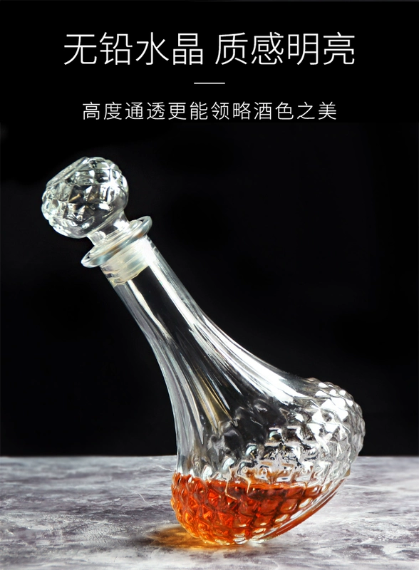 Pha lê châu Âu rượu vang đỏ decanter rượu lưu trữ nhà chai bình rượu vang rượu vang hầm rượu