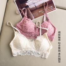 Gather pregnant women breast milk white lace side modal breathable sexy no steel ring feeding underwear