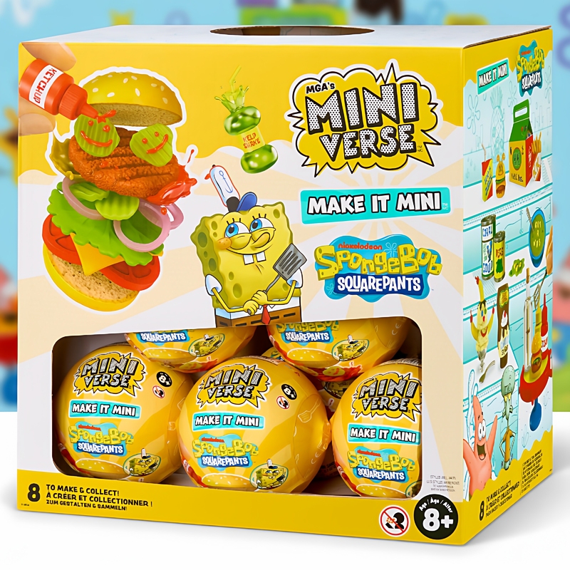 Miniverse Spongebob Squarepants Co-Branded Mini Ball Blind Box Spongebob DIY Toy Ball Food Scene Decoration Miniverse Spongebob Squarepants Co-Branded Mini Ball Blind Box Spongebob DIY Toy Ball Food Scene Decoration