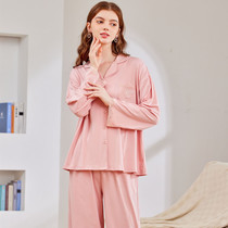 Fenteng pajamas women spring and autumn cotton long sleeves 2022 new spring cute cotton cardigan loungewear can be worn outside