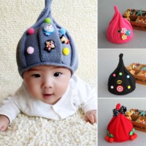 Baby female baby autumn and winter warm hat Newborn child spring hat Boy winter 0-3 months 1-2-4 years old