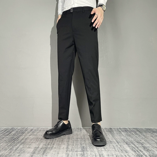 Демисезонные штаны, универсальные повседневные брюки, костюм, свободный прямой крой