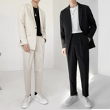 Трендовый комплект для отдыха, пиджак классического кроя, изысканный стиль, свободный крой