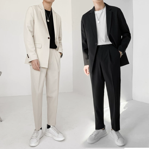 Трендовый комплект для отдыха, пиджак классического кроя, изысканный стиль, свободный крой