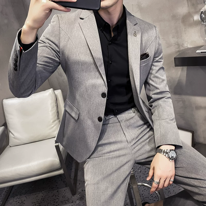 Костюм, пиджак, набор, свадебное платье, slim fit, набор из 3 предметов, британский стиль