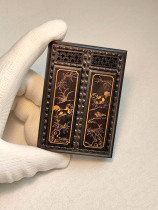 Zhang Shenglin yellow worm box old ebony inlaid with small leaf yellow pheasant wood double compartment sky-facing window larvae box nymph box insect set