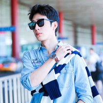 2021 new mens fashion sunglasses Korean version of Tide Ride Classic box driving driving UV sunsun glasses women