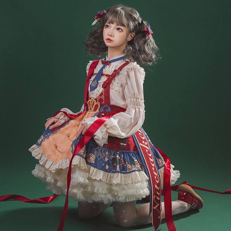 【现货】樱洛芙原创圣诞节Lolita裙克拉拉JSK新年洛丽塔背带,让你成为冬日童话里的公主! -lolita洛丽塔连衣裙-淘宝好物网