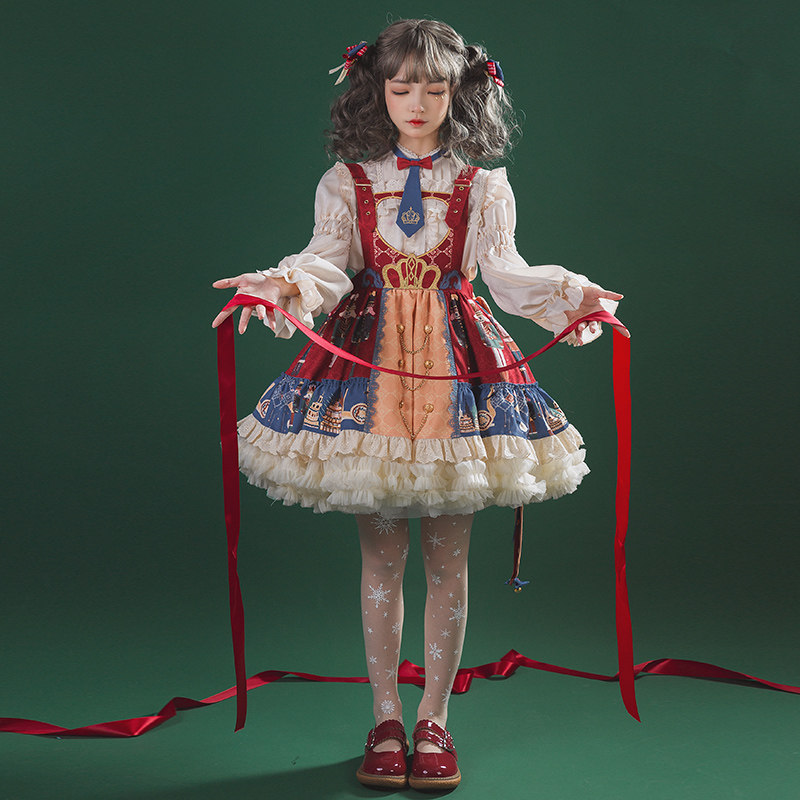 【现货】樱洛芙原创圣诞节Lolita裙克拉拉JSK新年洛丽塔背带,让你成为冬日童话里的公主! -lolita洛丽塔连衣裙-淘宝好物网